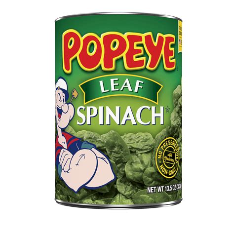 Popeye spinach - Feb 7, 2019 · Popeye with a can of spinach – Popeye, the cartoon character created by E. C. Segar, photo: East News Popeye the spinach -chomping sailor was a childhood hero to millions and has made a name for himself all around the globe. 